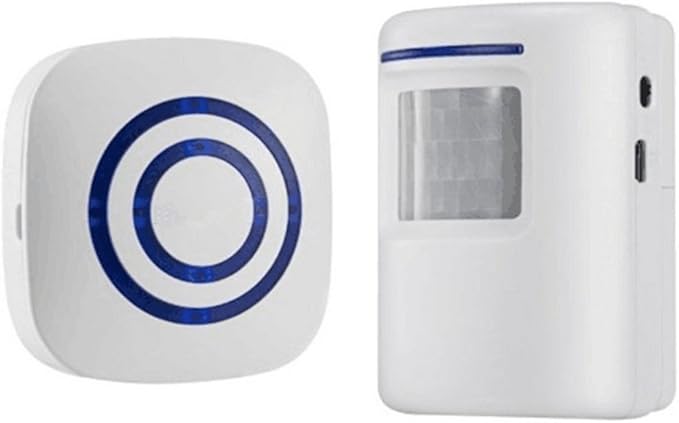 Motion Sensor Door Chime for Business, Outdoor Doorbell Kit Wireless Driveway by Unknown