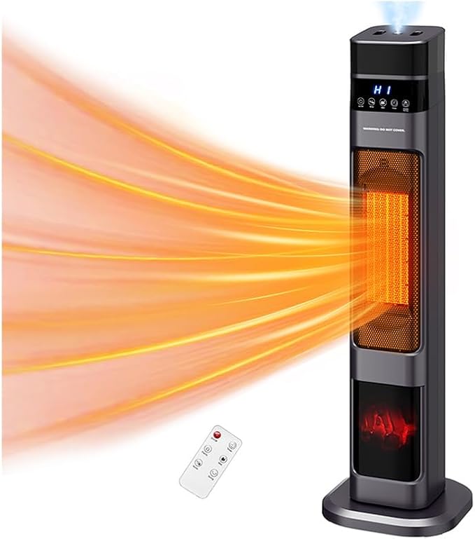 Auertech 31" Space Heater with Humidifier, 3 in 1 Electric Space Heater with 3D by Auertech
