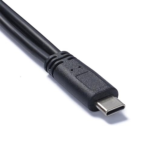 Yinziha Type C Male to Type C Male and Female Charging Cable Sound Card - Image 6