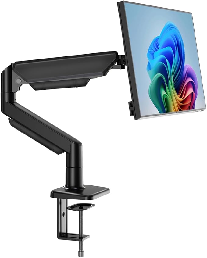 Single Monitor Stand for 13 to 32 inch Screens, Gas Spring Monitor Arm by HChookclasp
