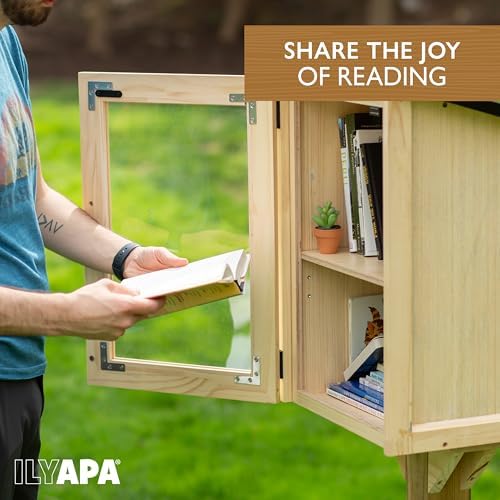 ilyapa library box outdoor - 16x14x22, little outdoor, front angle view