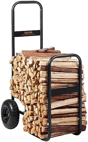 vevor log cart 250 lbs load capacity, outdoor, view 10