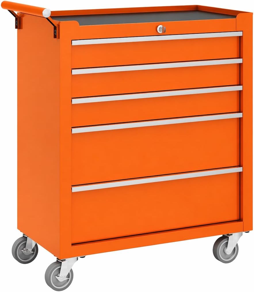 garvee rolling tool chest, 5 drawers tool storage, main product view