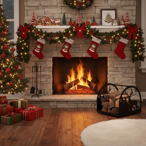 firewood carrier small firewood rack indoor with elk, package contents