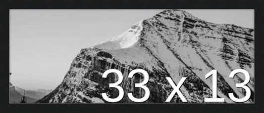 Frame It Easy 33 x 13 Black Wood Frame by FrameItEasy