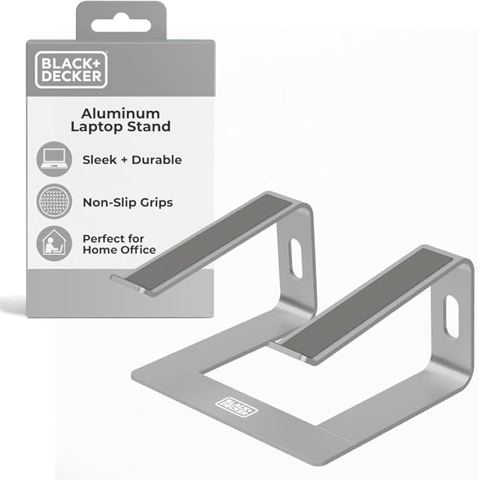 BLACK+DECKER Laptop Stand for Computer Desk, Ergonomic Laptop Stand for Desk by BLACKDECKER