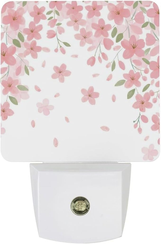 Falling Flowers Night Light, Plug into Wall Decor Nightlights by Unknown