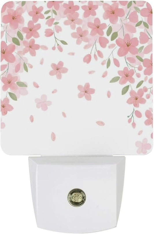 Falling Flowers Night Light, Plug into Wall Decor Nightlights by Unknown