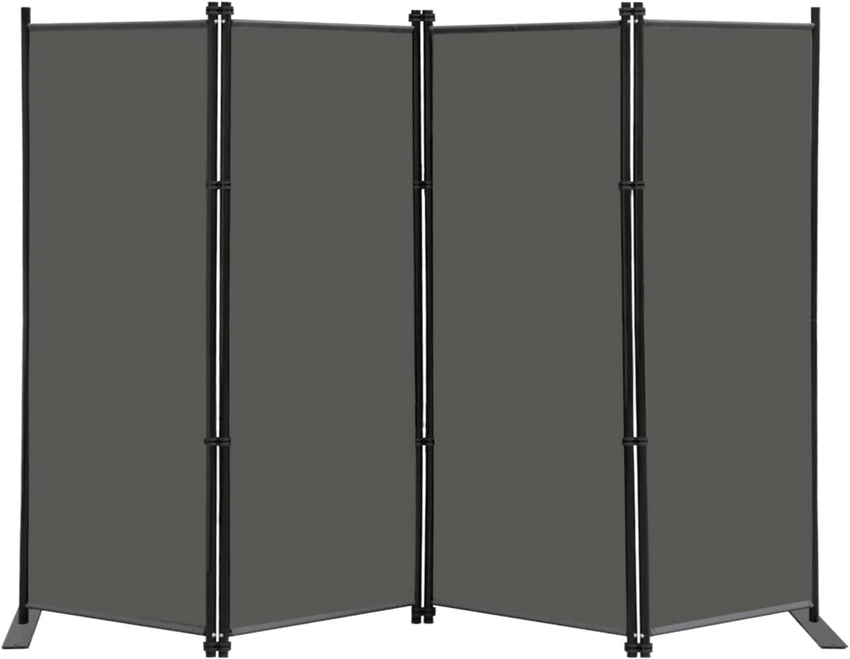 MAYOLIAH 4 Panel Room Divider Screen 6Ft Tall Foldable Privacy Dividers Indoor