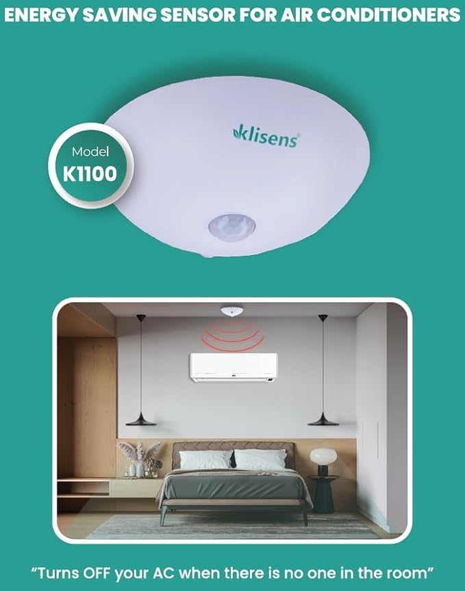 Klisens Energy Saving Motion Sensor-Automatically Turn Off Air - Image 3