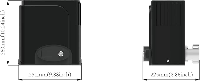 GATEXPERT Automatic Rack Sliding Gate Opener Kit- Gear Track Driveway Security - Image 4