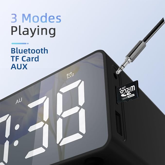 IHAO 7in1 Multifunctional Digital Alarm Clock - Image 5