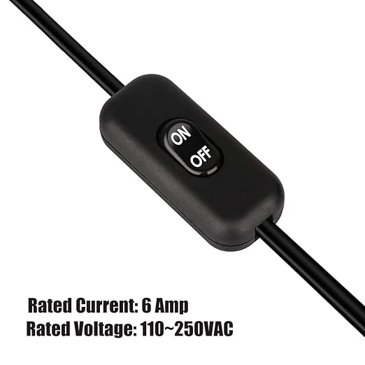Inline Cord Switch 2 Pack, AC 250V 6A On/Off Lamp Control Appliance Switch - Image 3