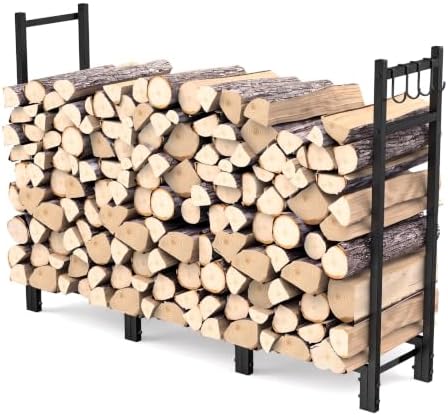 firewood rack outdoor, 44.7" x 9.8" x 31.5", main product view
