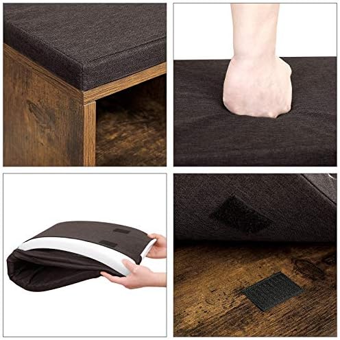 vasagle custos collection - shoe bench, storage bench on a desk or shelf