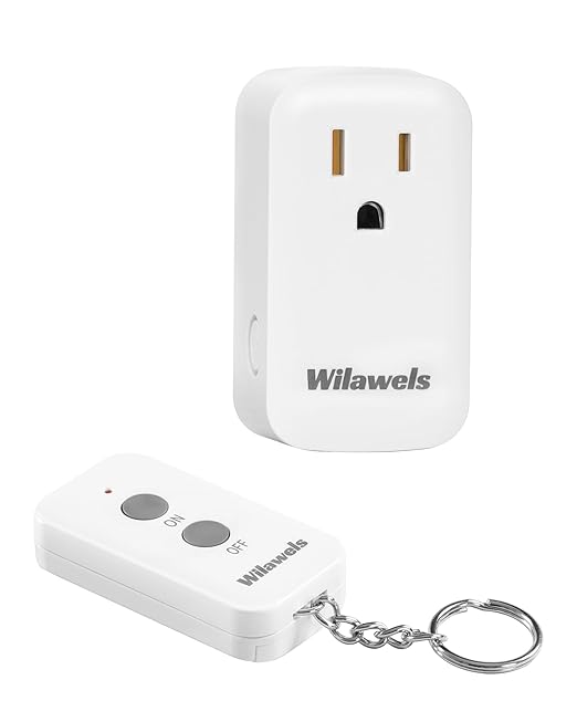 Remote Control Outlet Plug Wireless On Off Power Switch, WILAWELS Wireless by Wilawels