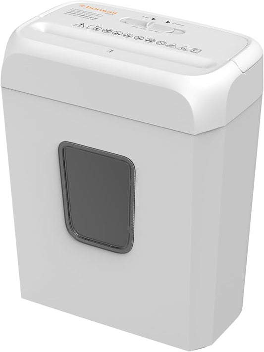 Bonsaii Low Noise Operation Paper Shredder, 6-Sheet Cross-Cut, Credit Card by bonsaii
