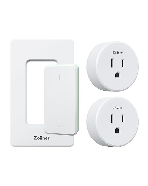 Zoiinet Remote Control Outlet Plug Switch, Buckle Design & Removable Wireless by Zoiinet