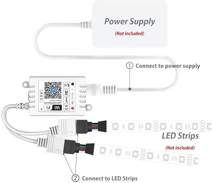 iNextStation Smart RGB WiFi LED Controller 4-Pin Output Compatible - Image 5