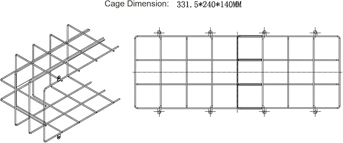 TANLUX Exit Sign Combo with Steel Cage, Square Light Head, Wall Mounted - Image 4