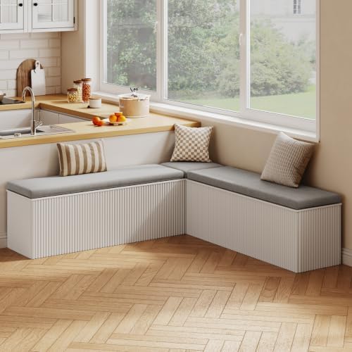 breakfast nook bench, l shaped storage bench with, package contents