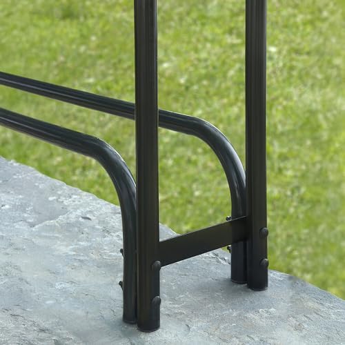 shelterlogic 12' adjustable heavy duty outdoor firewood rack, view 9
