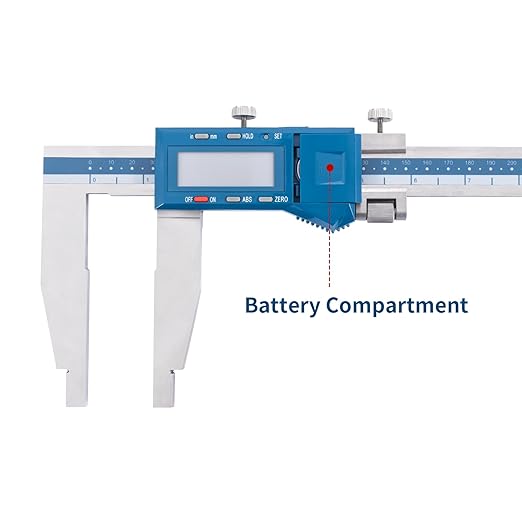 Dasqua 0-24"/600mm Heavy Duty Long Jaw Absolute Origin Digital Caliper - Image 5