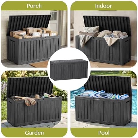 vixzen 130 gal package delivery box lockable outdoor, package contents