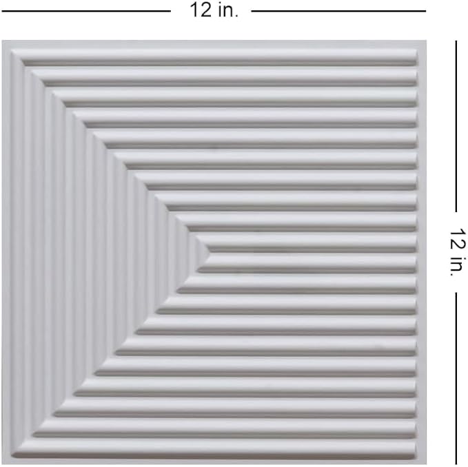 From Plain To Beautiful In Hours 9004 Depth Tier PVC 12 in x 12 in Peel and - Image 3