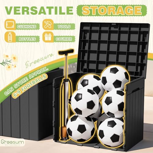greesum 31 gallon deck box for outside, all, package contents