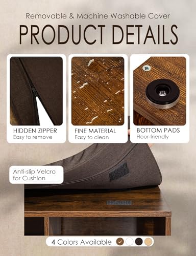 dinzi lvj shoe storage bench with cushion, 15-cubby, package contents