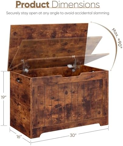 super deal storage chest, 30 inches chest box on a desk or shelf