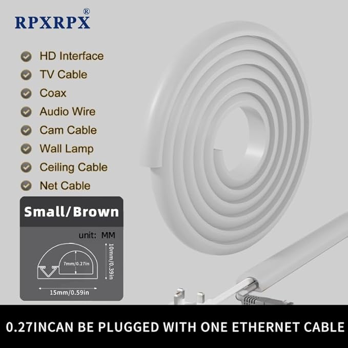 RPXRPXSide Open One Cord Cable Raceway Wire Cover - Image 4