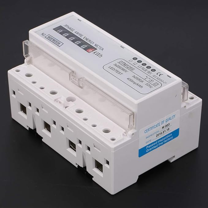 Energy Consumption Digital Electric Power Meter 3 Phase KWh Meter Smart Class 1 - Image 2