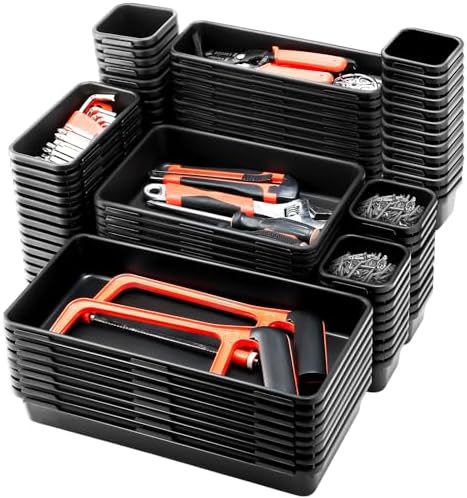 funnymoom 100 pack tool box organizer storage drawer, main product view