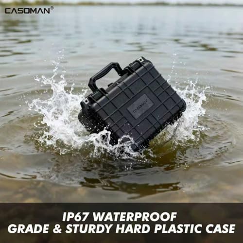 casoman water-proof and dust-proof protective sturdy plastic storage on a desk or shelf