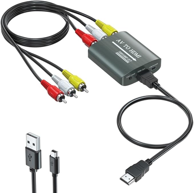 RCA to HDMI Converter, AV to HDMI by Setuact