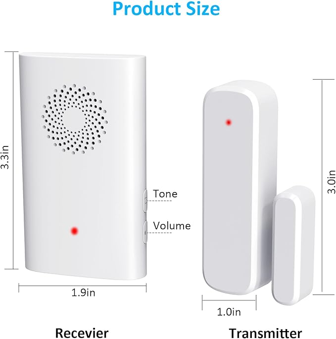 Door Chime, Wireless Door Open Sensor Alarm When Entry Business/Office/Store - Image 7