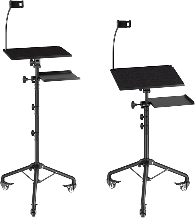 OUKMIC Projector Stand Tripod Laptop Tripod on Wheels - Image 9
