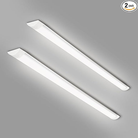colmeguna 2 Packs 4FT LED Batten Light, Ultra-Thin Ceiling Surface Mounted Light by colmeguna