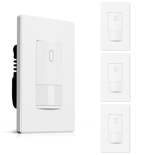 AIDA Single Pole Motion Sensor Light Switch w/Neutral Wire by AIDA