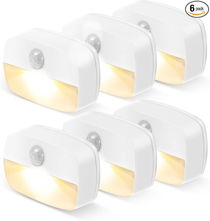 ZISUYU Motion Sensor Light Indoor Led Night Light Stick on Nightlight Battery by WelcometoZISUYUHome