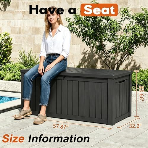 outdoor storage box, resin deck boxes indoor and, package contents