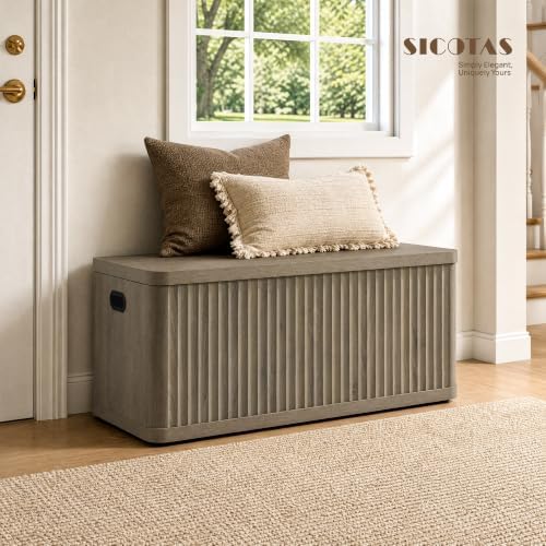 sicotas storage bench 80.4" wide shoe bench with on a desk or shelf