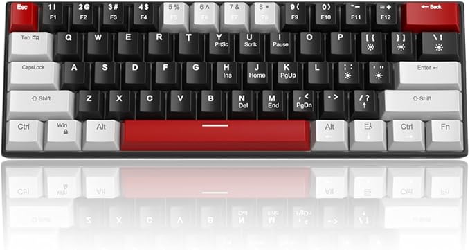 Camiysn 60% Mechanical Gaming Keyboard, Mixed Color Keycaps Gaming Keyboard - Image 9