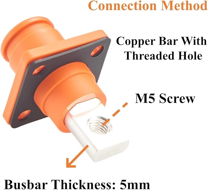 1 Set Battery Energy Storage Connector 100A 16mm² High Current HV Connectors - Image 5