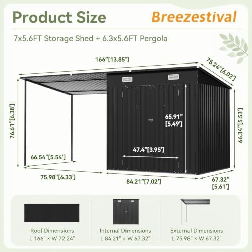 14x6ft outdoor lean to shed & hardtop gazebo shown in use