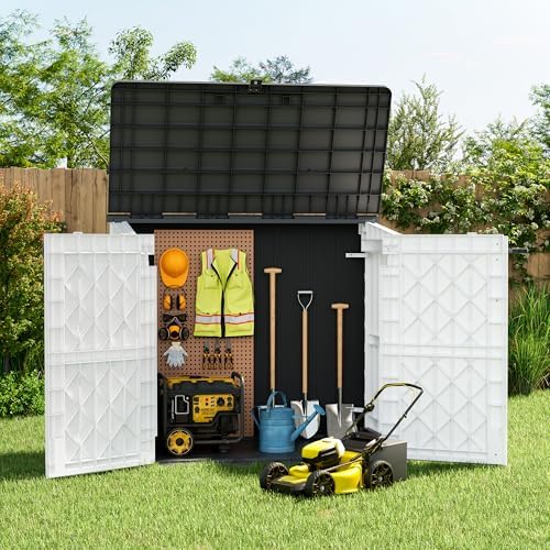 lhbcraft outdoor storage cabinet 36 cu ft with on a desk or shelf