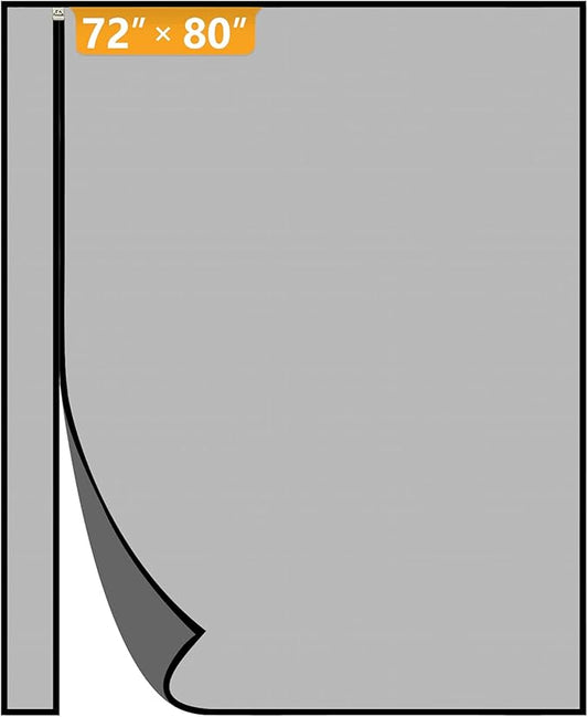 Yotache Reversible Left/Right Opening Magnetic Screen Door Fits 72 x 80 inch by yotache