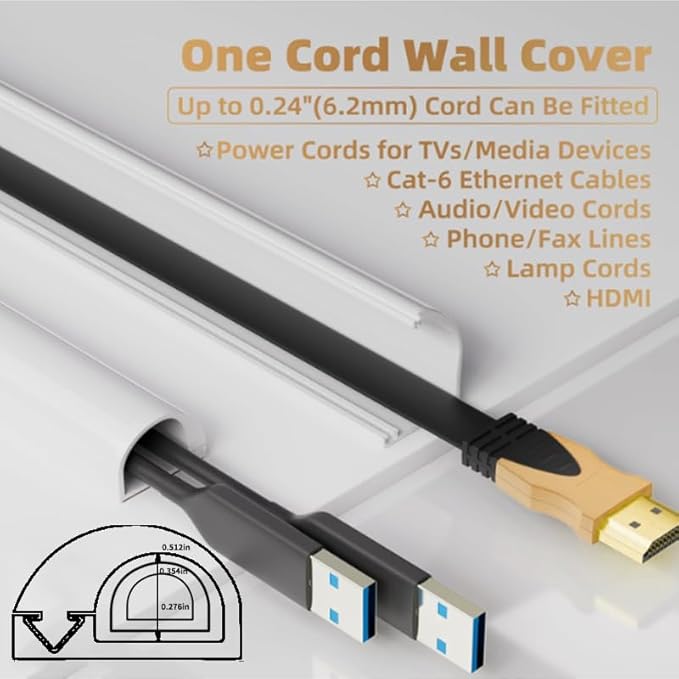 RPXRPXSide Open One Cord Cable Raceway Wire Cover - Image 3